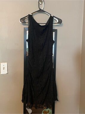 Forever 21 Black Lace Midi Dress